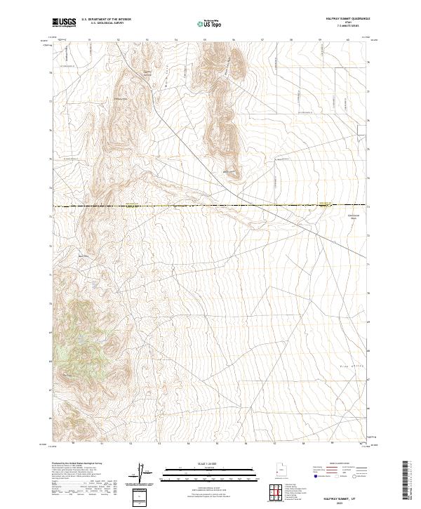 Halfway Summit, UT — USGS 7.5-minute topo (2023)