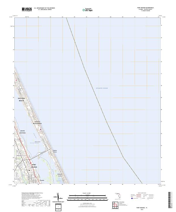 Port Orange, FL — USGS 7.5-minute topo (2024)