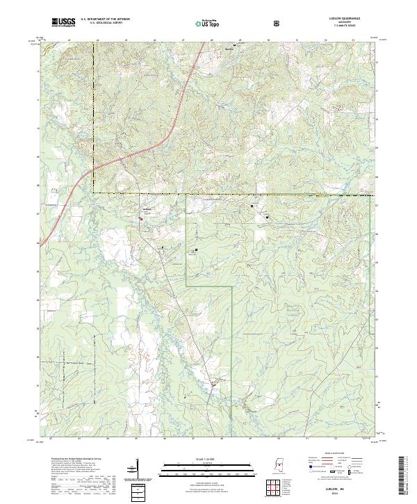 Ludlow, MS — USGS 7.5-minute topo (2024)
