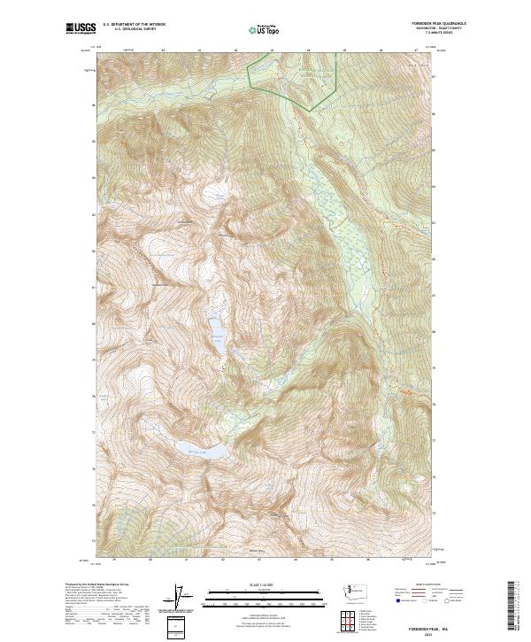 Forbidden Peak, WA — USGS 7.5-minute topo (2023)