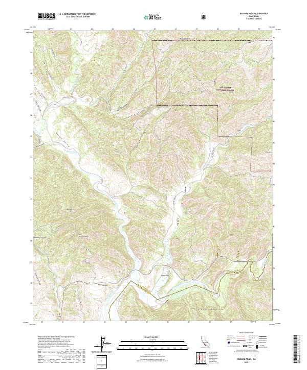 Huasna Peak, CA — USGS 7.5-minute topo (2021)