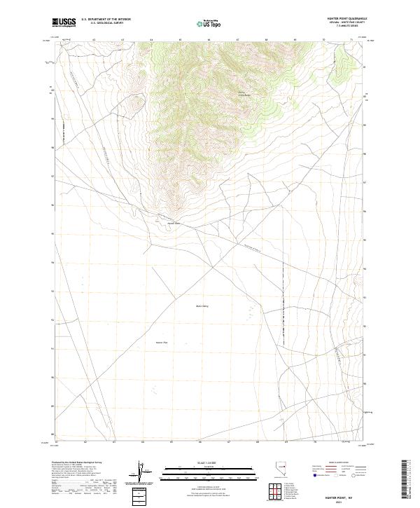 Hunter Point, NV — USGS 7.5-minute topo (2021)