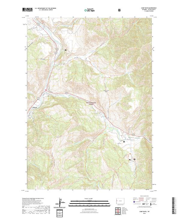 Camp Davis, WY — USGS 7.5-minute topo (2021)
