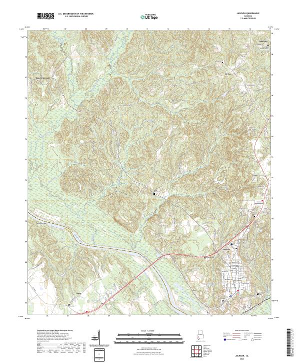 Jackson, AL — USGS 7.5-minute topo (2024)