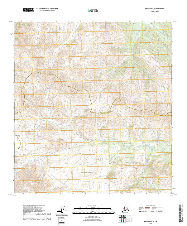 Nabesna C-4 NE, AK — USGS 7.5-minute topo (2023)