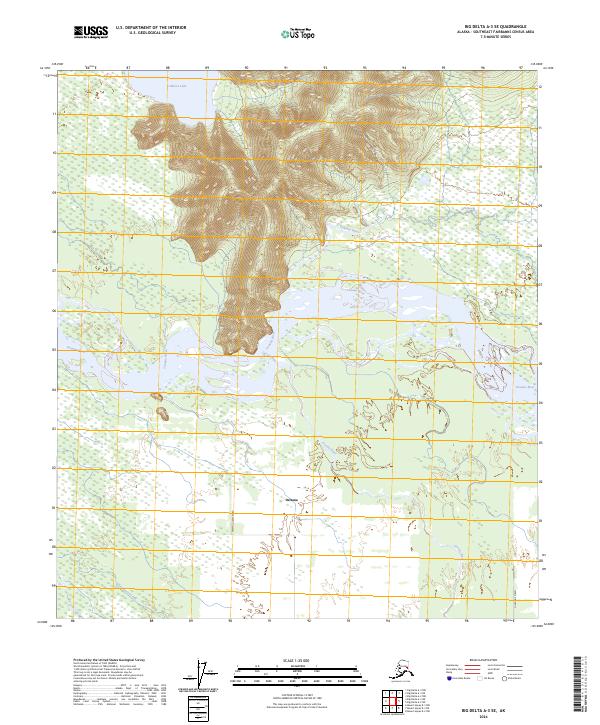 Big Delta A-3 SE, AK — USGS 7.5-minute topo (2024)