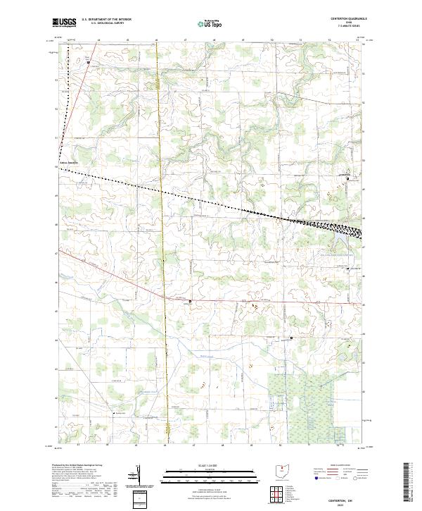 Centerton, OH — USGS 7.5-minute topo (2023)