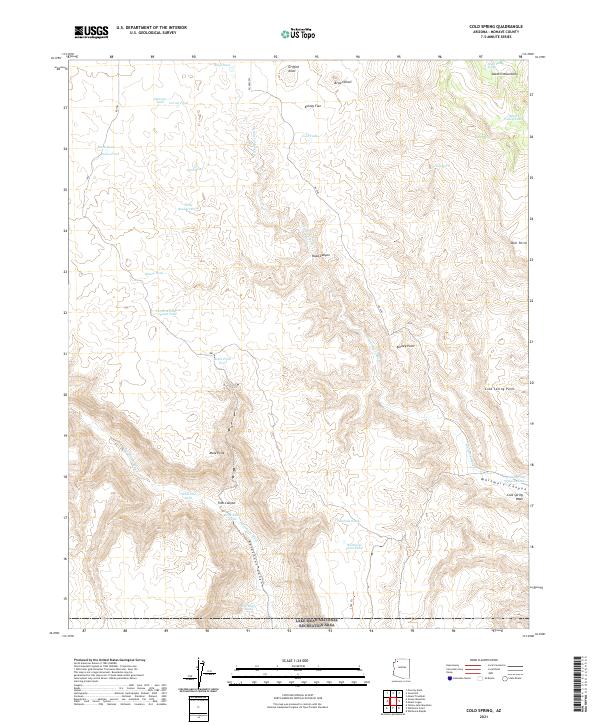 Cold Spring, AZ — USGS 7.5-minute topo (2021)