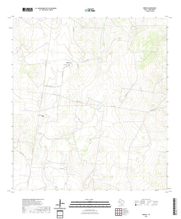 Viboras, TX — USGS 7.5-minute topo (2022)