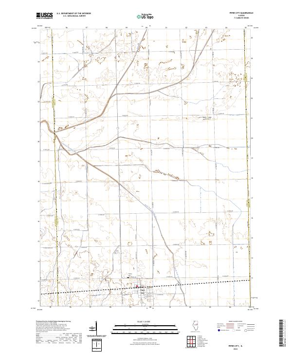 Piper City, IL — USGS 7.5-minute topo (2024)