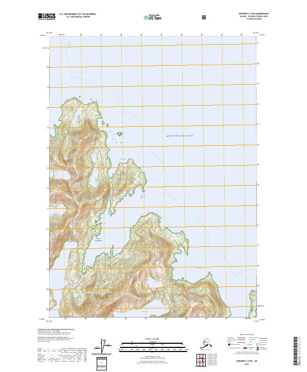 Seward C-3 SW, AK — USGS 7.5-minute topo (2023)