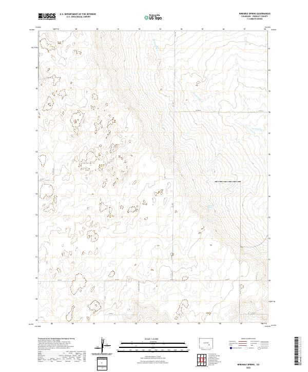 Ninemile Spring, CO — USGS 7.5-minute topo (2022)