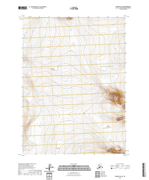 Seward A-8 SW, AK — USGS 7.5-minute topo (2023)