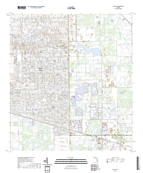 Alva SE, FL — USGS 7.5-minute topo (2024)