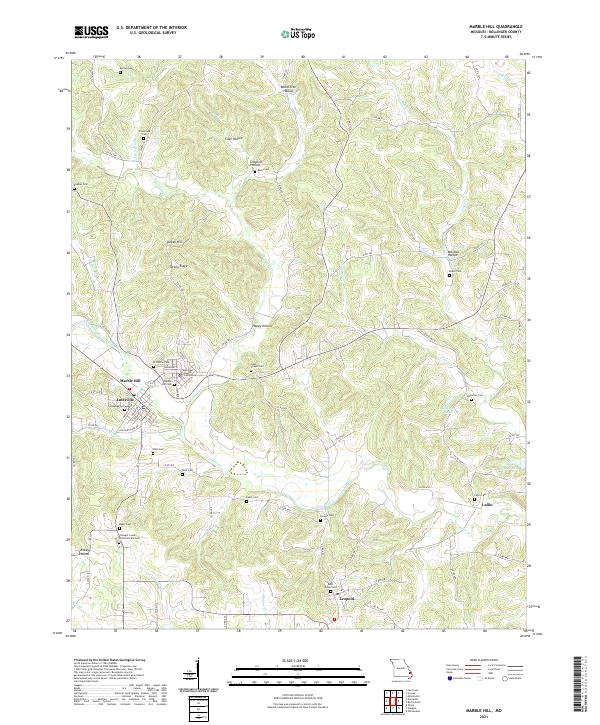 Marble Hill, MO — USGS 7.5-minute topo (2021)