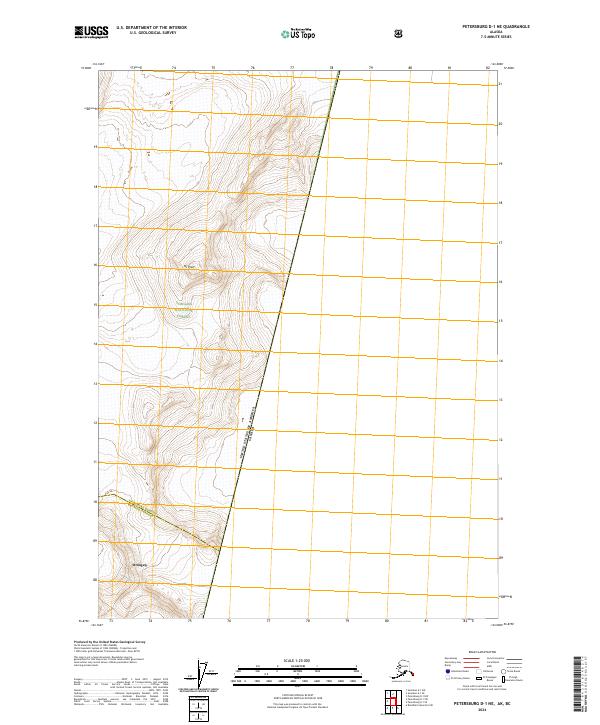 Petersburg D-1 NE, AK-BC — USGS 7.5-minute topo (2024)