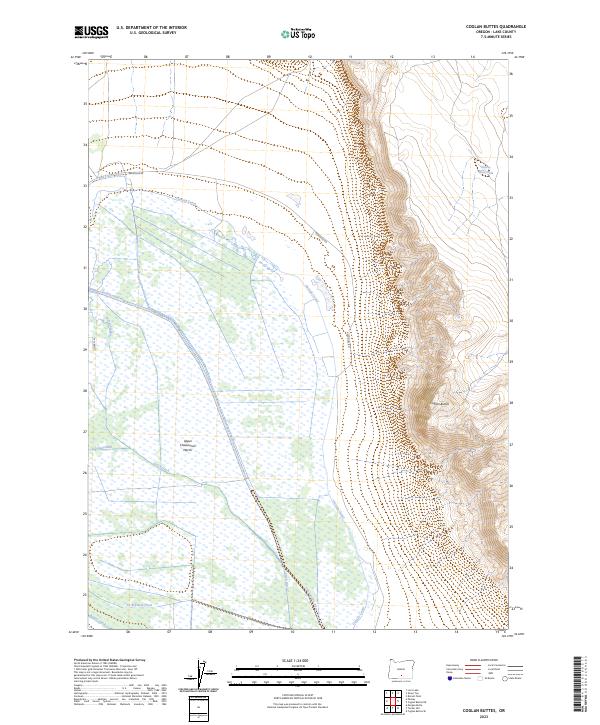 Coglan Buttes, OR — USGS 7.5-minute topo (2023)
