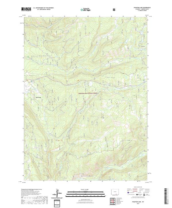 Phantom Lake, WY — USGS 7.5-minute topo (2021)