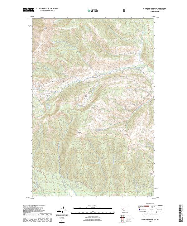 Stonewall Mountain, MT — USGS 7.5-minute topo (2024)