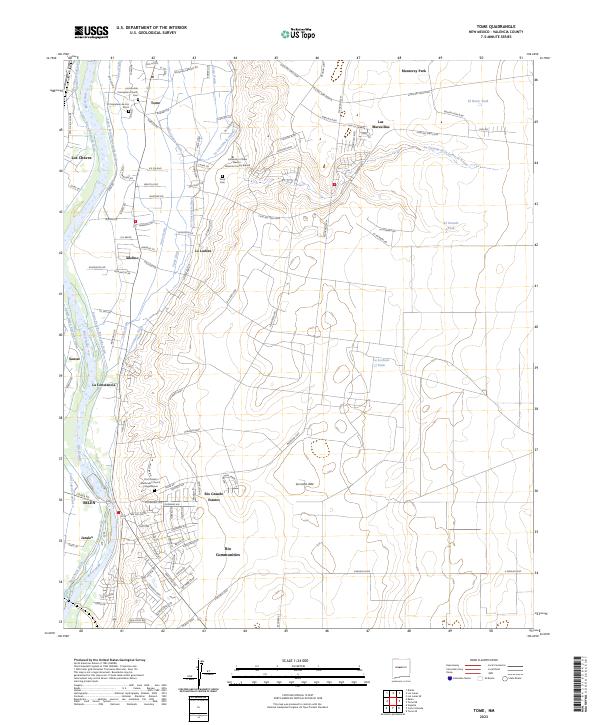 Tome, NM — USGS 7.5-minute topo (2023)