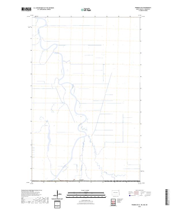Pembina OE N, ND-MB-MN — USGS 7.5-minute topo (2024)