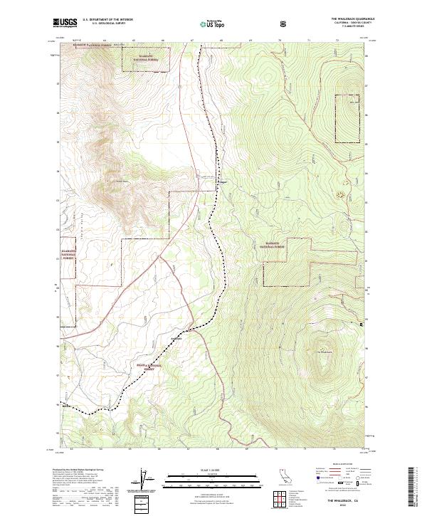 The Whaleback, CA — USGS 7.5-minute topo (2022)