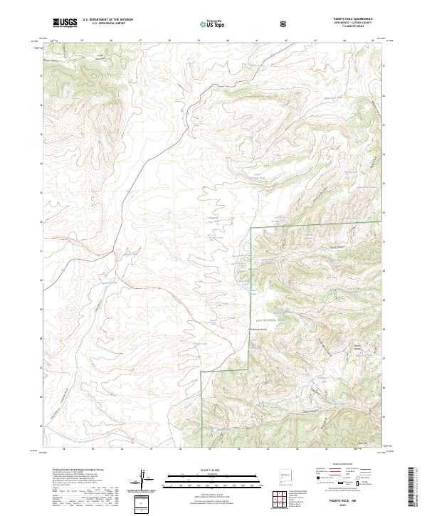 Paddys Hole, NM — USGS 7.5-minute topo (2023)