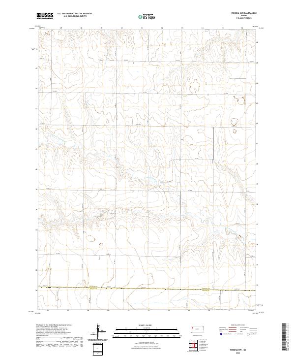 Winona NW, KS — USGS 7.5-minute topo (2022)