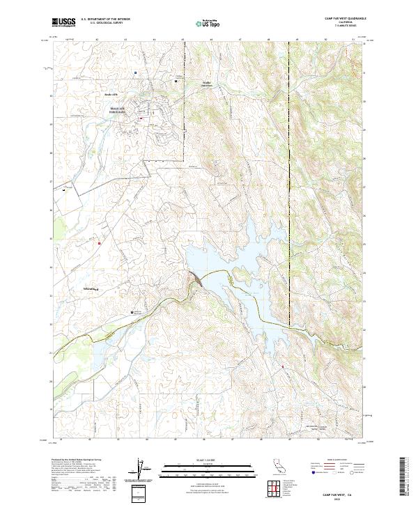 Camp Far West, CA — USGS 7.5-minute topo (2022)