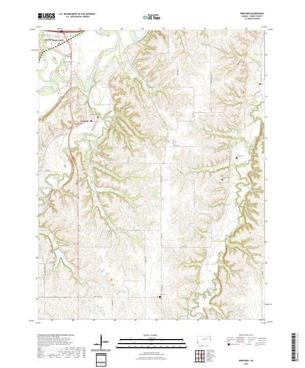 Wreford, KS — USGS 7.5-minute topo (2022)
