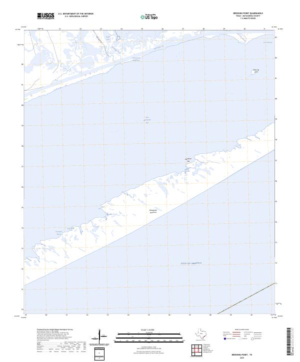 Dressing Point, TX — USGS 7.5-minute topo (2025)