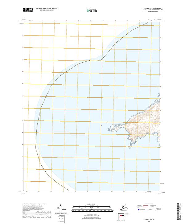 Attu C-5 NW, AK — USGS 7.5-minute topo (2021)