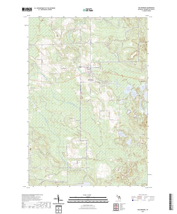 Millersburg, MI — USGS 7.5-minute topo (2023)