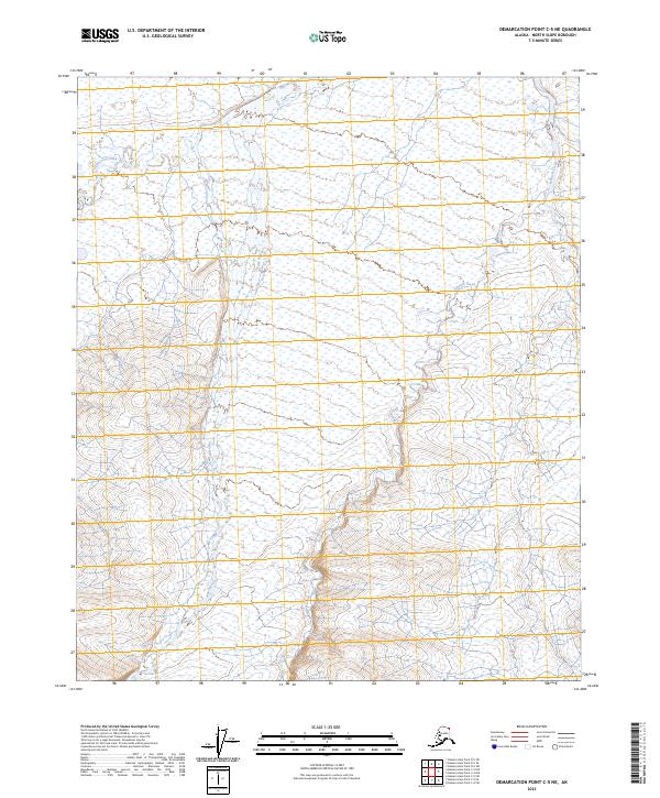 Demarcation Point C-5 NE, AK — USGS 7.5-minute topo (2023)