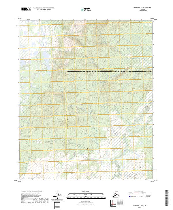 Livengood A-4 NE, AK — USGS 7.5-minute topo (2024)