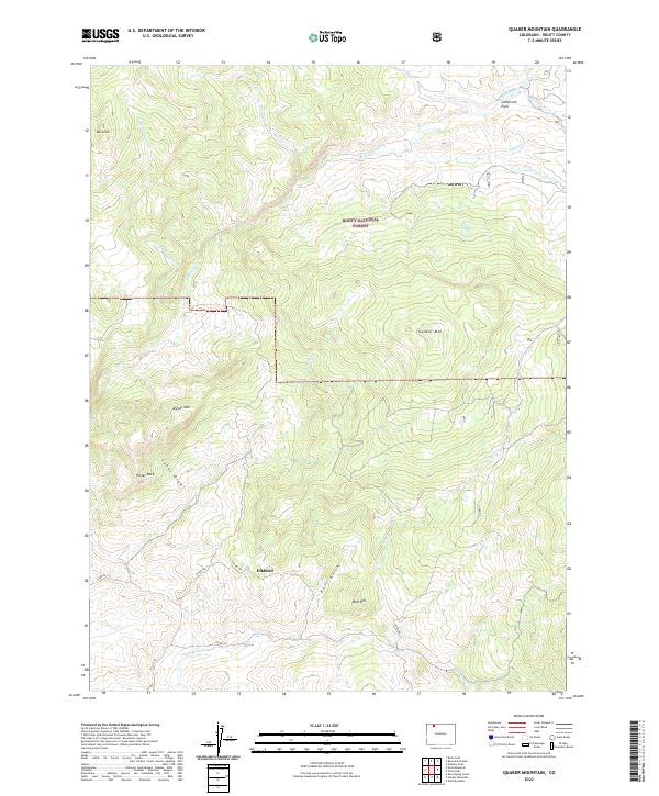 Quaker Mountain, CO — USGS 7.5-minute topo (2022)