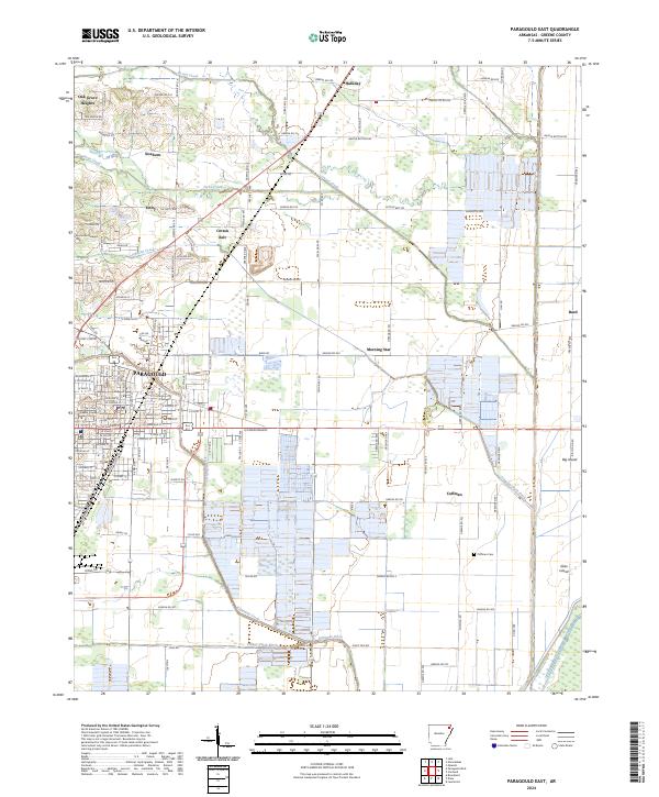 Paragould East, AR — USGS 7.5-minute topo (2024)