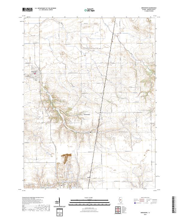 Greenview, IL — USGS 7.5-minute topo (2024)