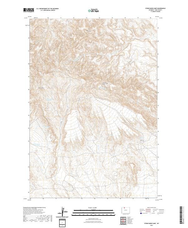 Stone Barn Camp, WY — USGS 7.5-minute topo (2021)