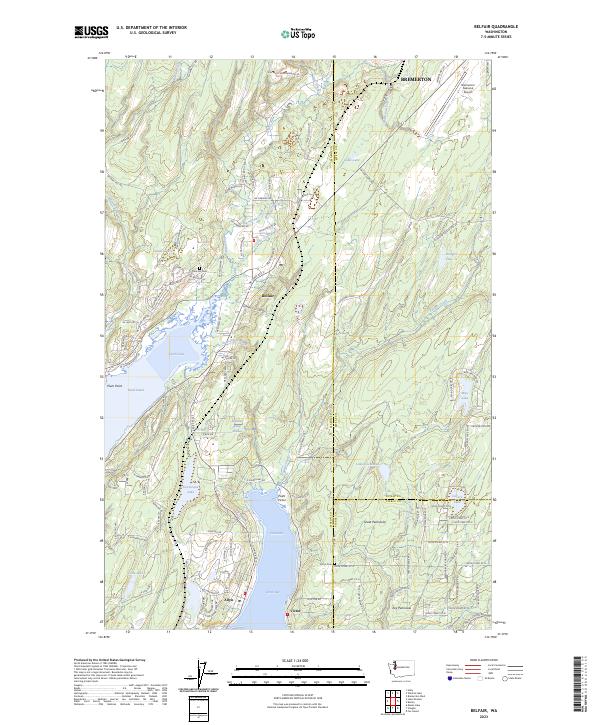 Belfair, WA — USGS 7.5-minute topo (2023)