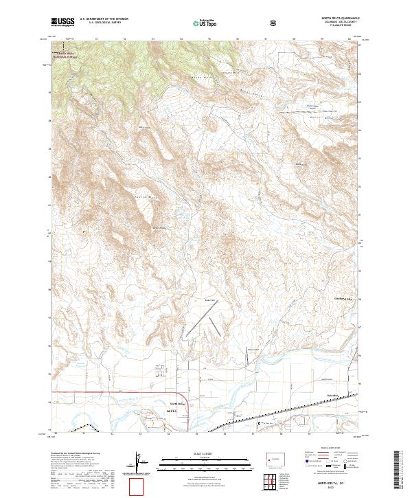North Delta, CO — USGS 7.5-minute topo (2022)