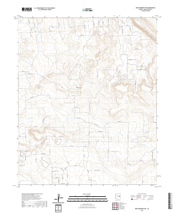 Mesa Redonda NW, AZ — USGS 7.5-minute topo (2021)