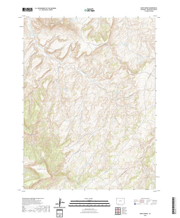 Banta Ridge, CO — USGS 7.5-minute topo (2022)