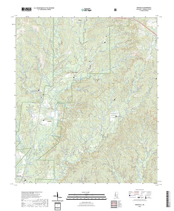 Knoxville, MS — USGS 7.5-minute topo (2024)