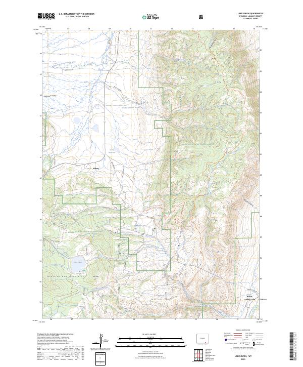 Lake Owen, WY — USGS 7.5-minute topo (2023)