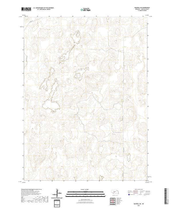 Maxwell NE, NE — USGS 7.5-minute topo (2021)