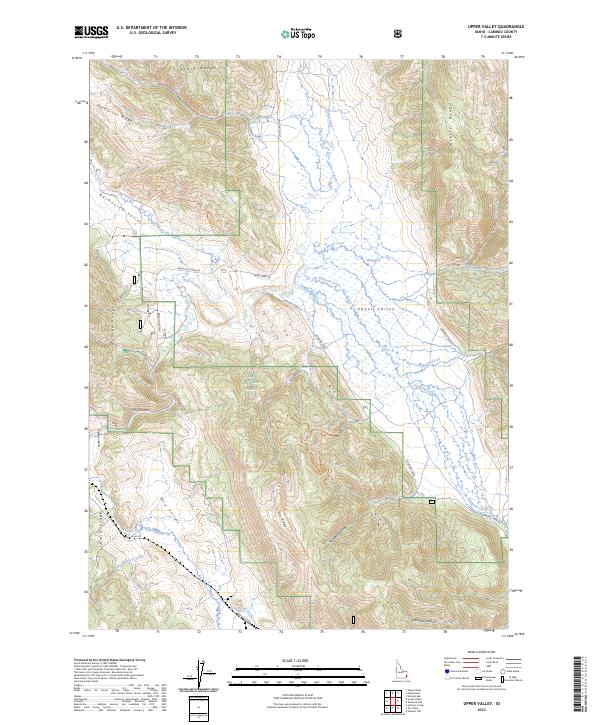 Upper Valley, ID — USGS 7.5-minute topo (2023)