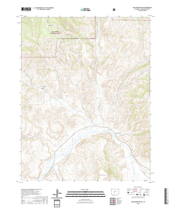 Lake Mountain NE, CO — USGS 7.5-minute topo (2022)