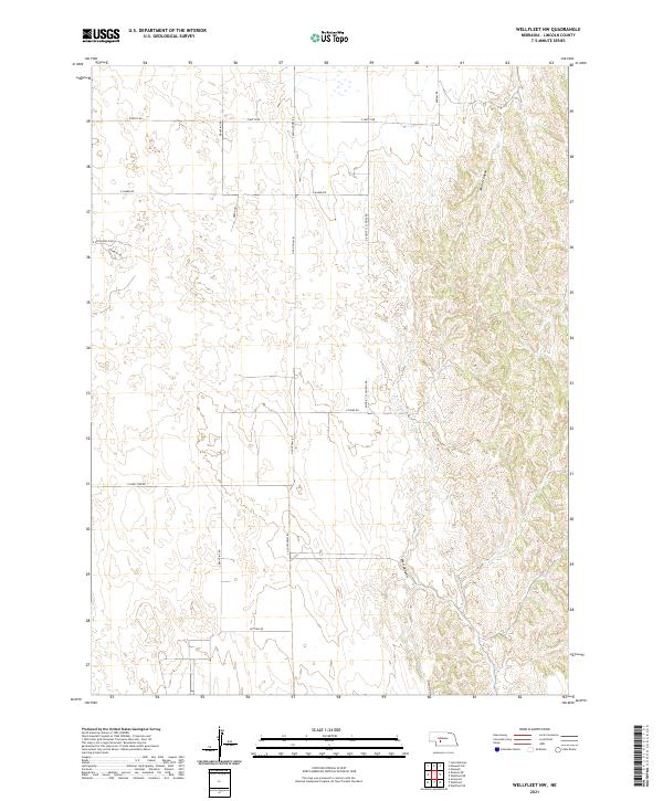 Wellfleet NW, NE — USGS 7.5-minute topo (2021)