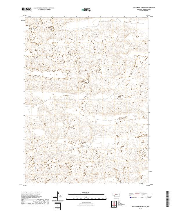 Dismal River Ranch NW, NE — USGS 7.5-minute topo (2021)
